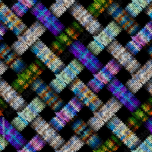 Imitation of a texture of rough canvas. Seamless pattern.