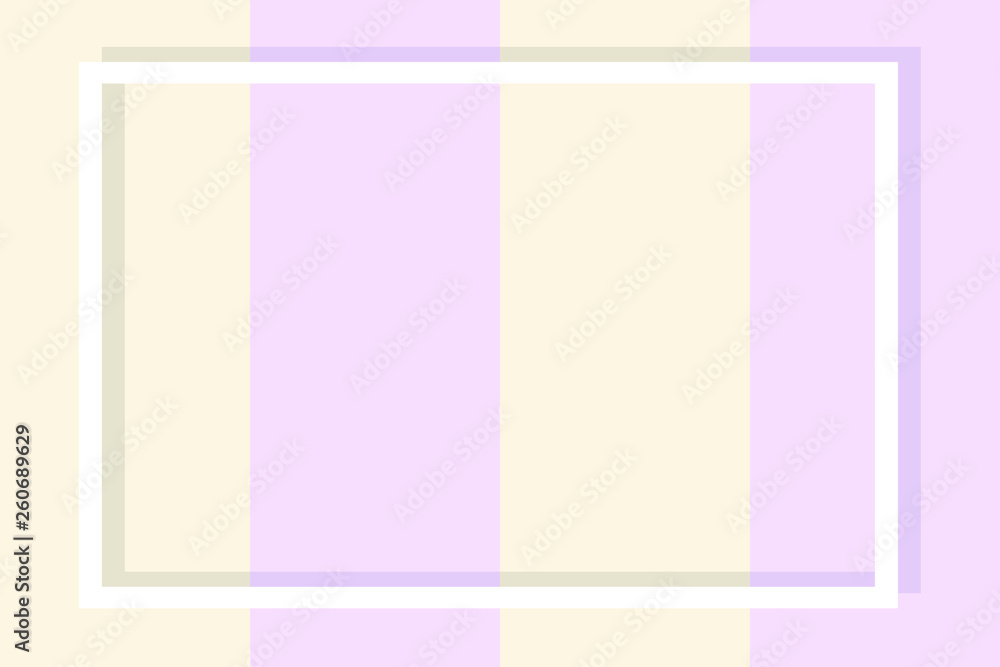 Empty frame on color pastel background. Minimal concept, Flat style. Copy space for text, design your idea, quotes and sayings