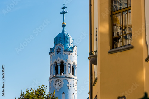 Bratislava, Slovakia - September, 2015: Blue Church of St. Elizabeth photo