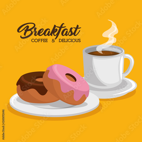 breakfast concept with fesh food