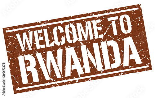 welcome to Rwanda stamp