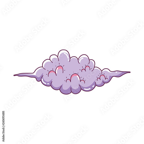 cute fairytale cloud icon