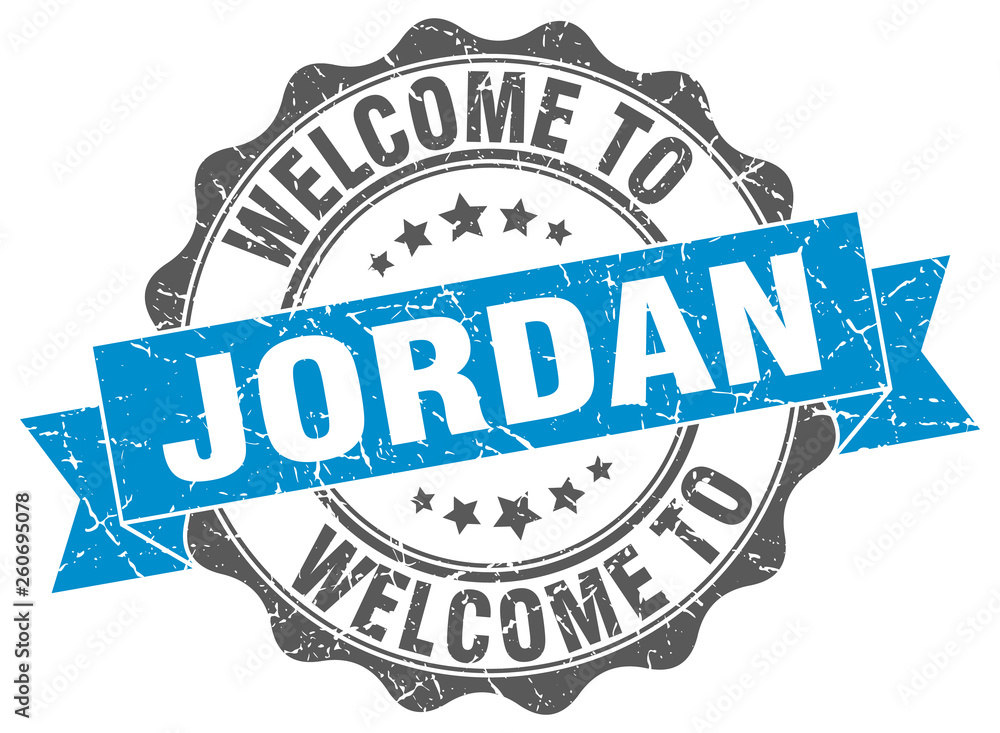 Fototapeta premium Jordan round ribbon seal