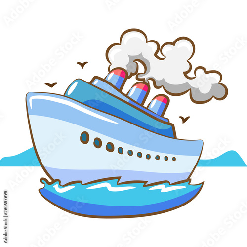 cruise ship clipart design