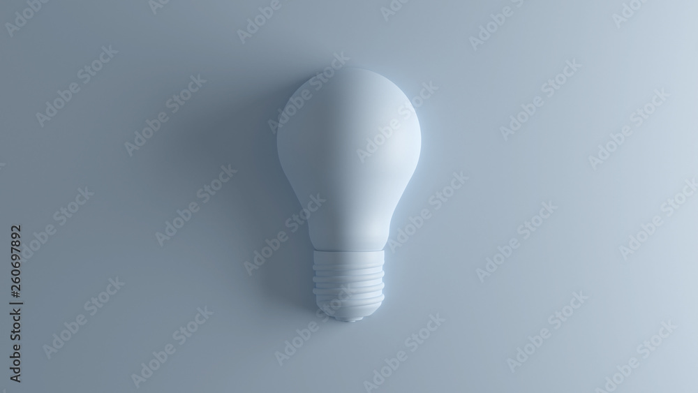 Bulb 3D Rendering - obrazy, fototapety, plakaty 