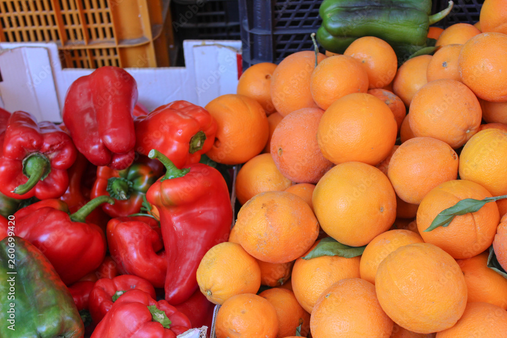 Orange Pepper Background Orange Pepper Background