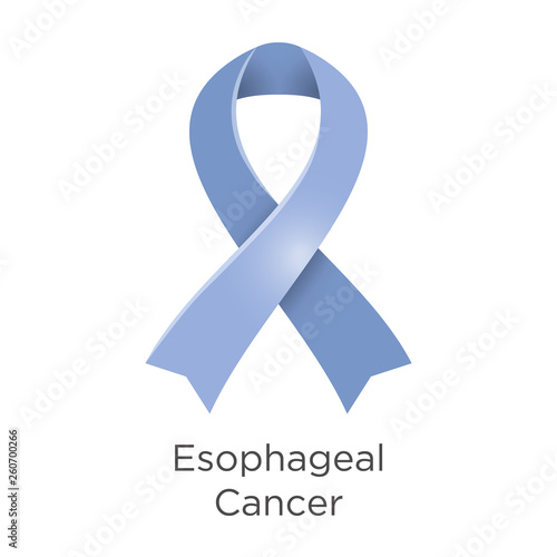 Esophageal Cancer awareness month in April. Adenocarcinoma. Squamous cell carcinoma. Periwinkle color of the ribbon Cancer Awareness Products.