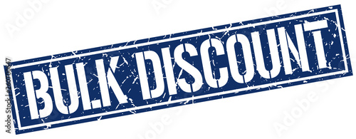 bulk discount square grunge stamp