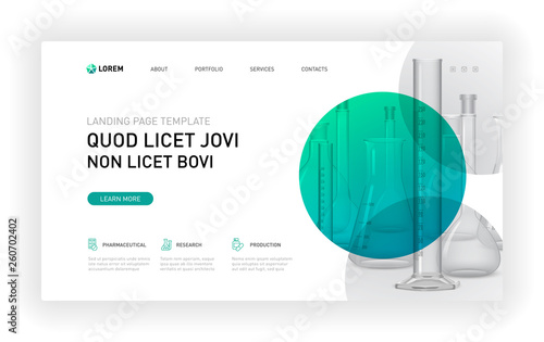 Pharmaceutical Landing page template