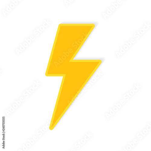 lighting bolt icon- vector illustration