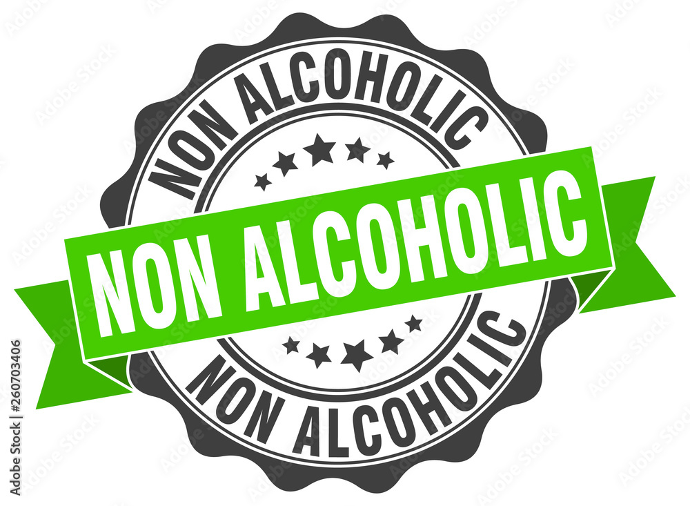 non alcoholic stamp. sign. seal non alcoholic stamp. sign. seal