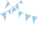 Two string with oktoberfest flags