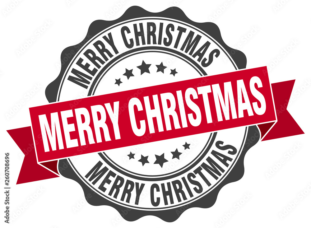 Obraz premium merry christmas stamp. sign. seal
