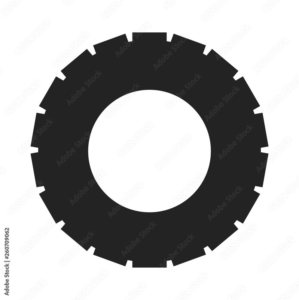 Tire Icon. Flat style vector EPS. Tire Icon. Flat style vector EPS.