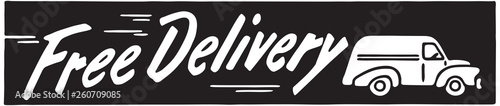 Free Delivery 2 - Retro Ad Art Banner