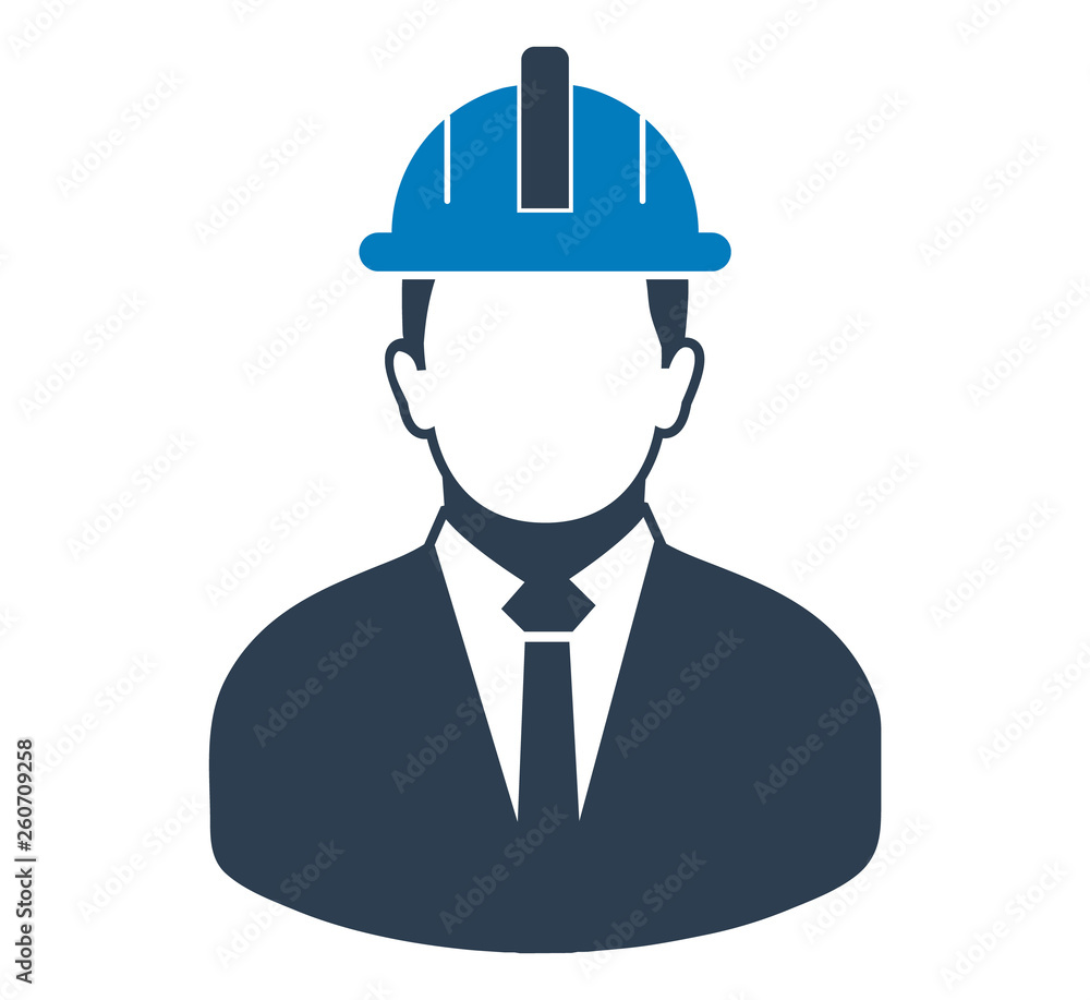 Male Engineer Icon. Flat style vector EPS. Male Engineer Icon. Flat style vector EPS.