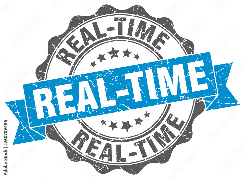 Obraz premium real-time stamp. sign. seal