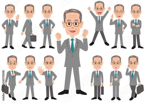 ビジネスマンのイラストセット