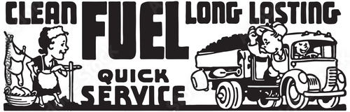 Fuel Quick Service - Retro Ad Art Banner