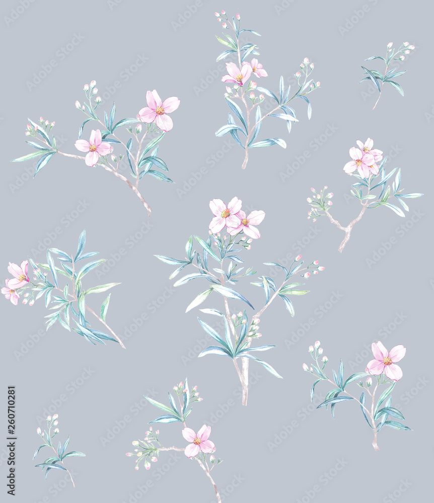 Hand painted watercolor flower Hand painted watercolor flower