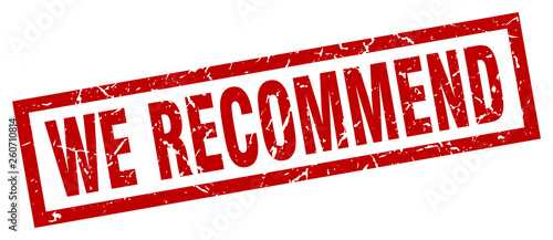 square grunge red we recommend stamp