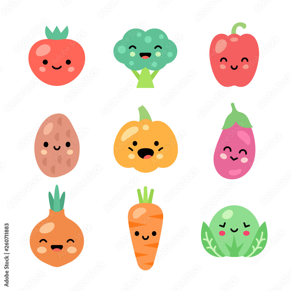 Cute vegetables Cute vegetables