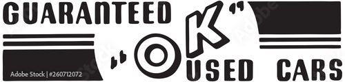 Guaranteed Used Cars 2 - Retro Ad Art Banner