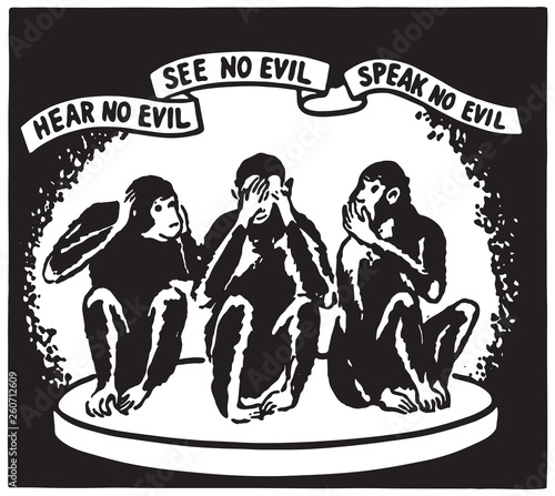 Hear No Evil 2 - Retro Ad Art Banner