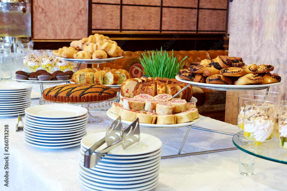Nice buffet line in a hotel Nice buffet line in a hotel