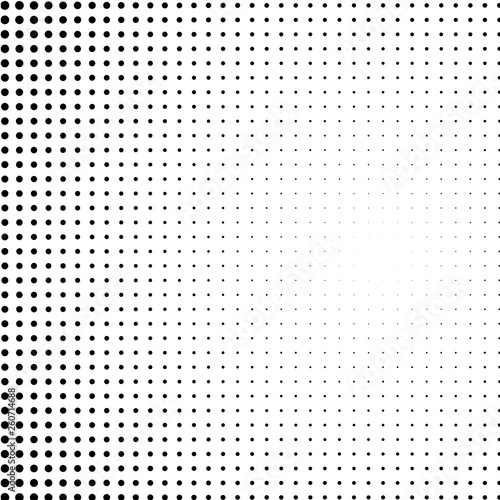 Background of black dots on the white 