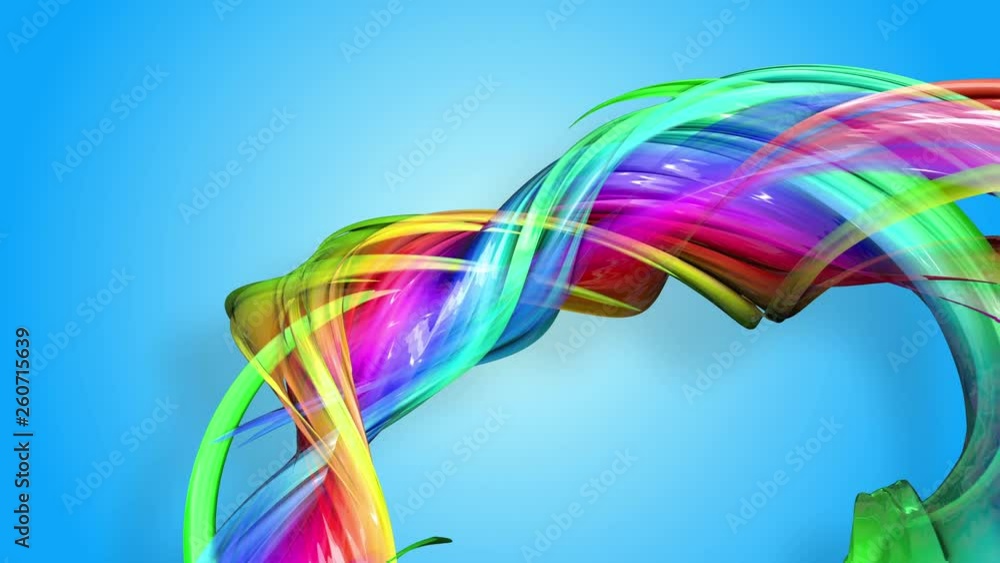 Rainbow stripes are moving in a circle and twisting as abstract background. 30 Rainbow stripes are moving in a circle and twisting as abstract background. 30