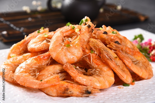 shrimps on plate