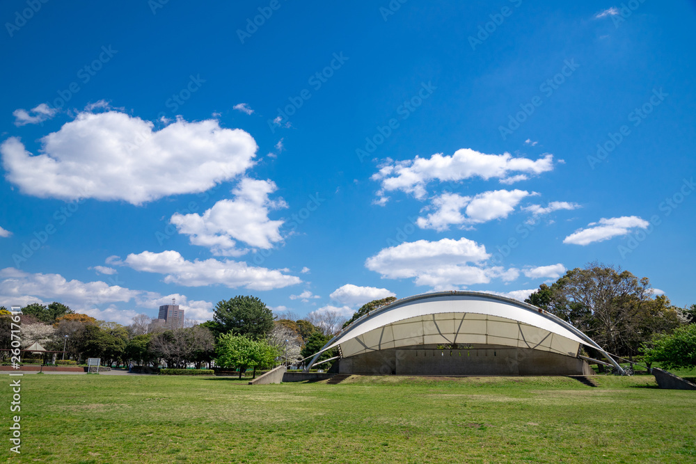 Naklejka premium 午後の公園