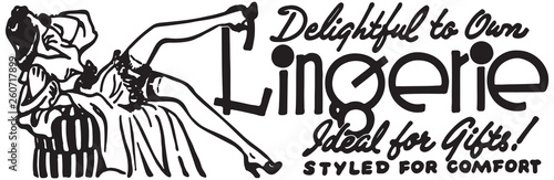 Lingerie 2  - Retro Ad Art Banner