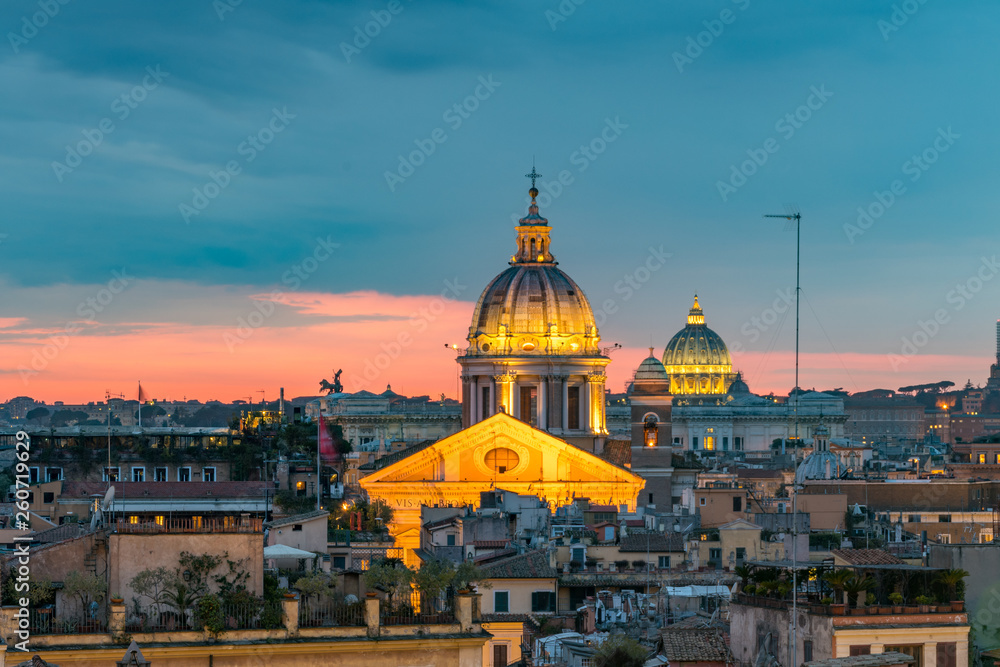 Fototapeta premium Vacaciones en Roma - Fotos nocturnas