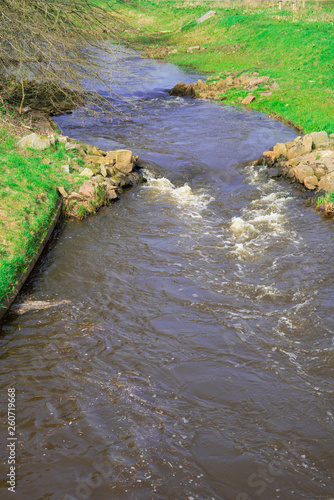 small river Voorste Stroom in park  Oisterwijk   The Netherlands