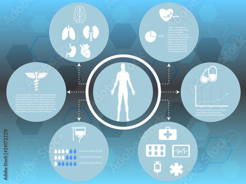 Medica Infographic vector design