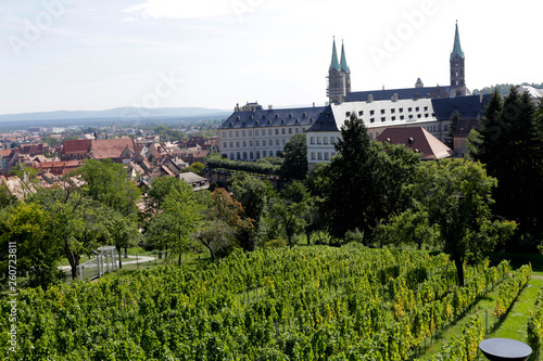 New residence with the Cathedral of Bamberg, Germany photo