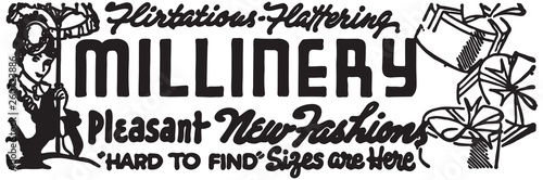 Millinery 3  - Retro Ad Art Banner