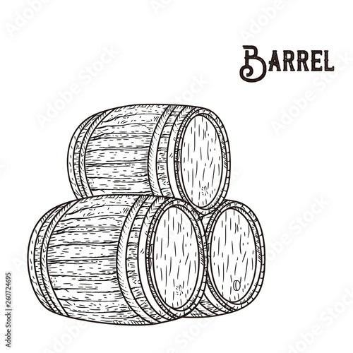 Barrel hand Drawn
