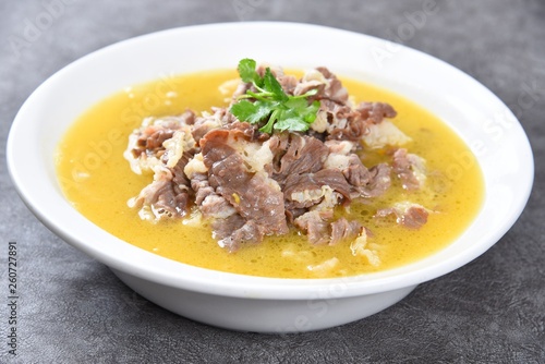 soup with meat and vegetables