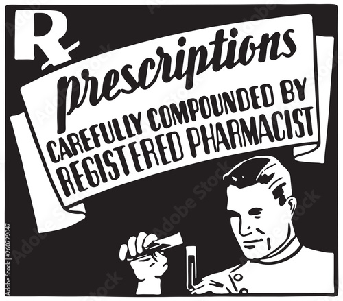 Prescriptions 2 - Retro Ad Art Banner