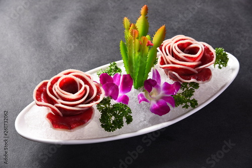 salad on a plate