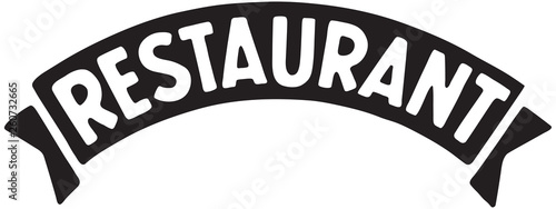 Restaurant  - Retro Ad Art Banner