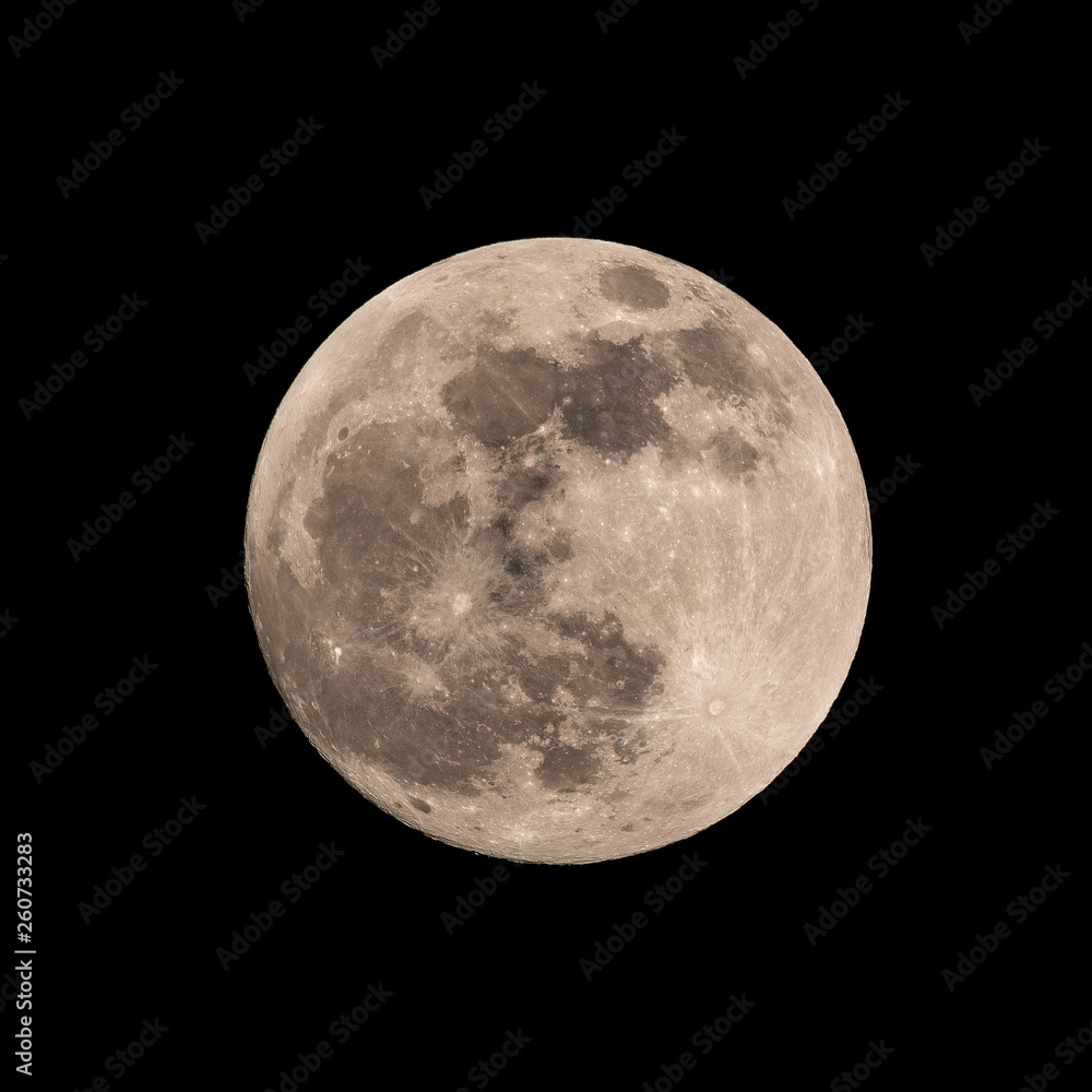 Obraz premium Vollmond über NRW