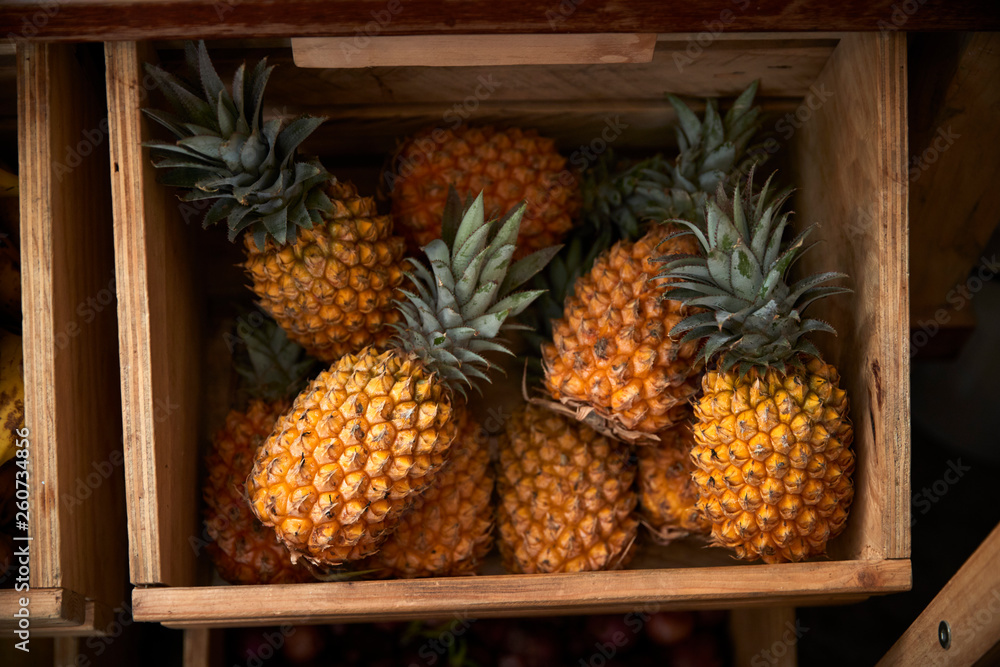 Display Of Pineapple In Sustainable Plastic Packaging Free Grocery Store Display Of Pineapple In Sustainable Plastic Packaging Free Grocery Store