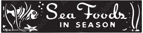 Sea Foods 2 - Retro Ad Art Banner