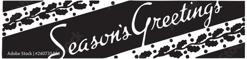 Seasons Greetings 2  - Retro Ad Art Banner