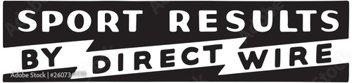 Sport Results 2  - Retro Ad Art Banner