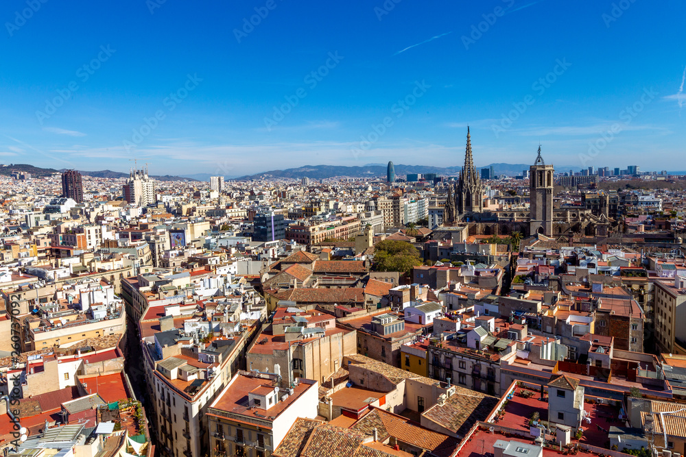 Barcelona vista desde las alturas
